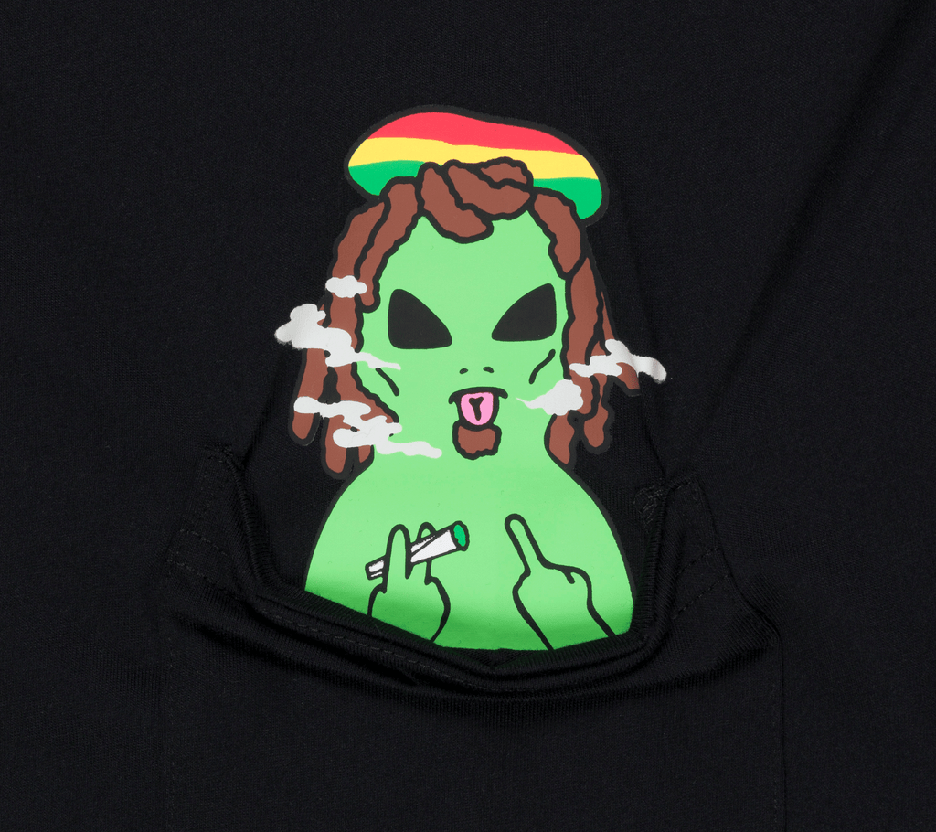 RIPNDIP "Rasta Alien" Pocket T-Shirt