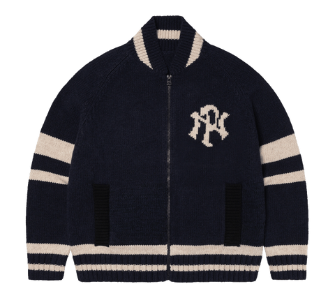 No Problemo "NYP" Varsity Zip-Thru Knit