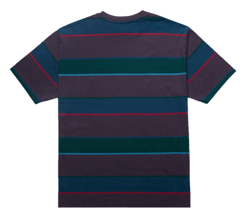 by Parra Fast Food Logo Striped T-Shirt