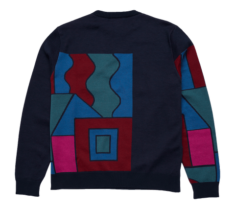 by Parra Blocked Landscape Knitted Pullover