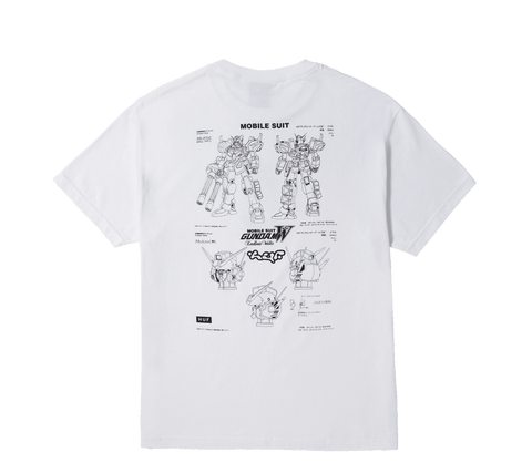 Gundam Wing x HUF Heavy Arms Schematics T-Shirt