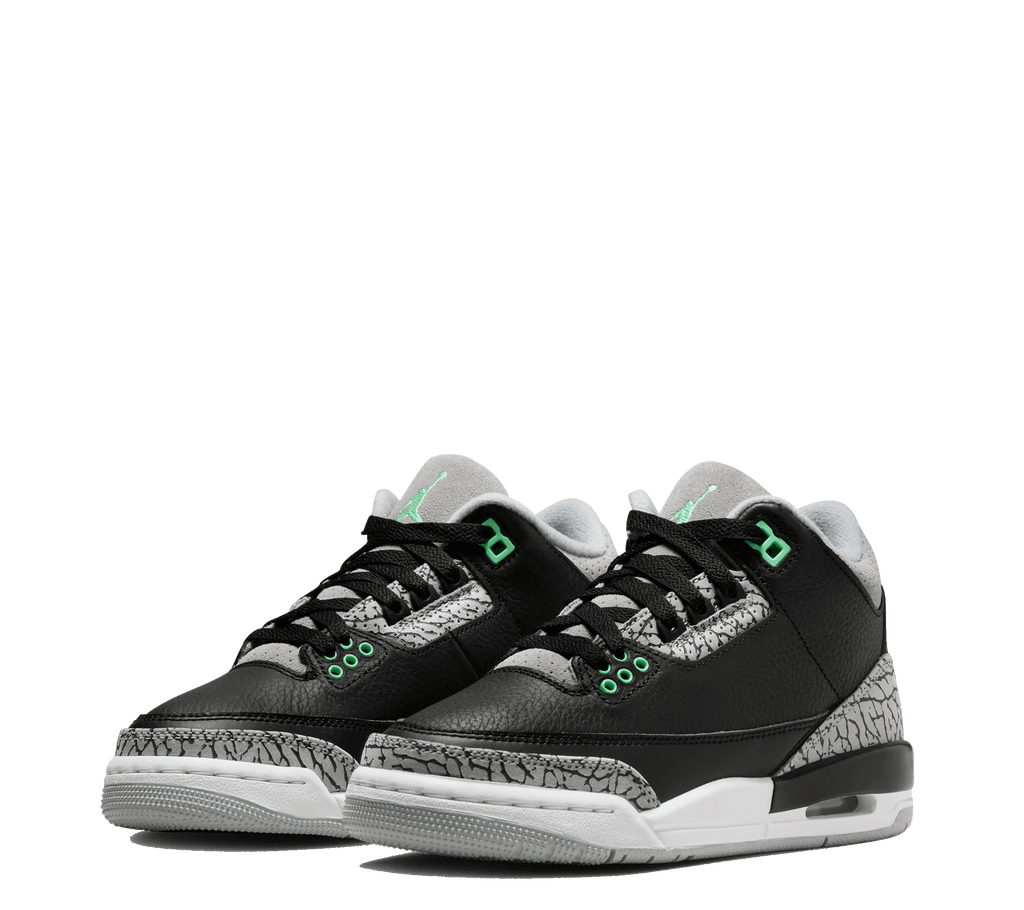 Air Jordan 3 Retro GS "Green Glow" (Grade School)