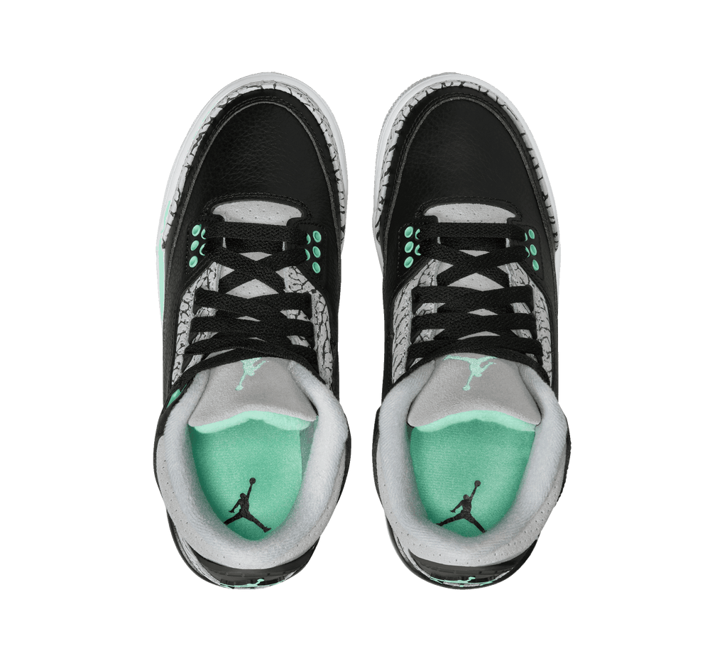 Air Jordan 3 Retro GS "Green Glow" (Grade School)