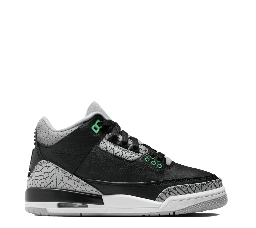 Air Jordan 3 Retro GS "Green Glow" (Grade School)