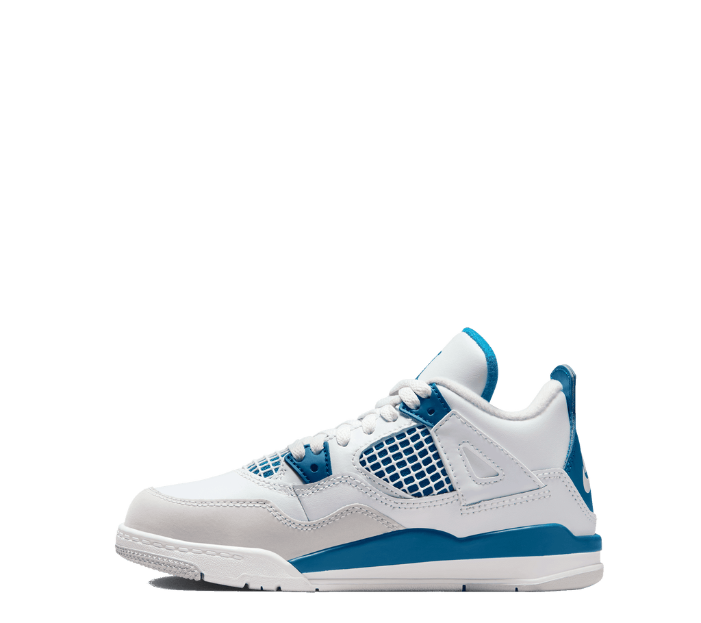 Jordan 4's blue and white best sale