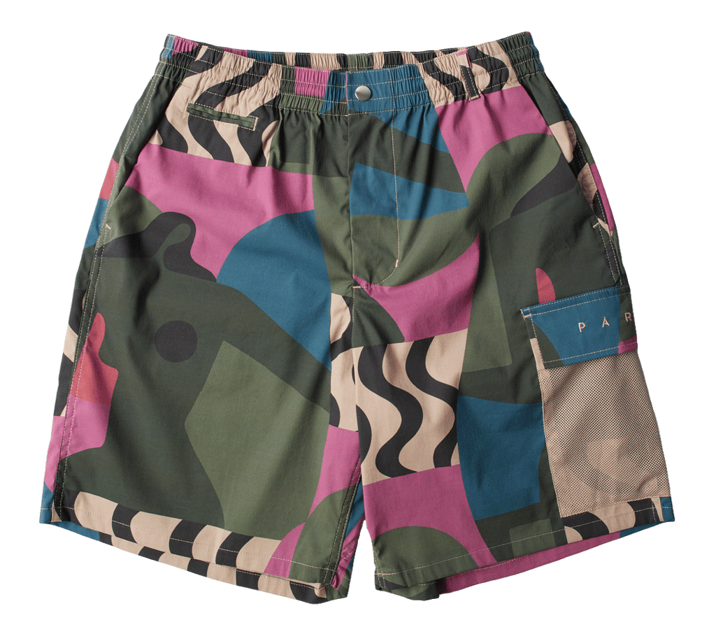 by Parra Distorted Camo Shorts