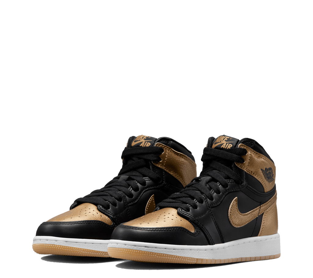 Air Jordan 1 Retro High OG Black Gold Grade School USG STORE