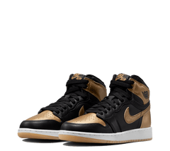 Black and gold jordan 1 grade school best sale