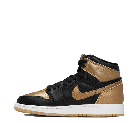 Air Jordan 1 Retro High OG "Black & Gold" [Grade School]