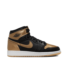 Air Jordan 1 Retro High OG "Black & Gold" [Grade School]