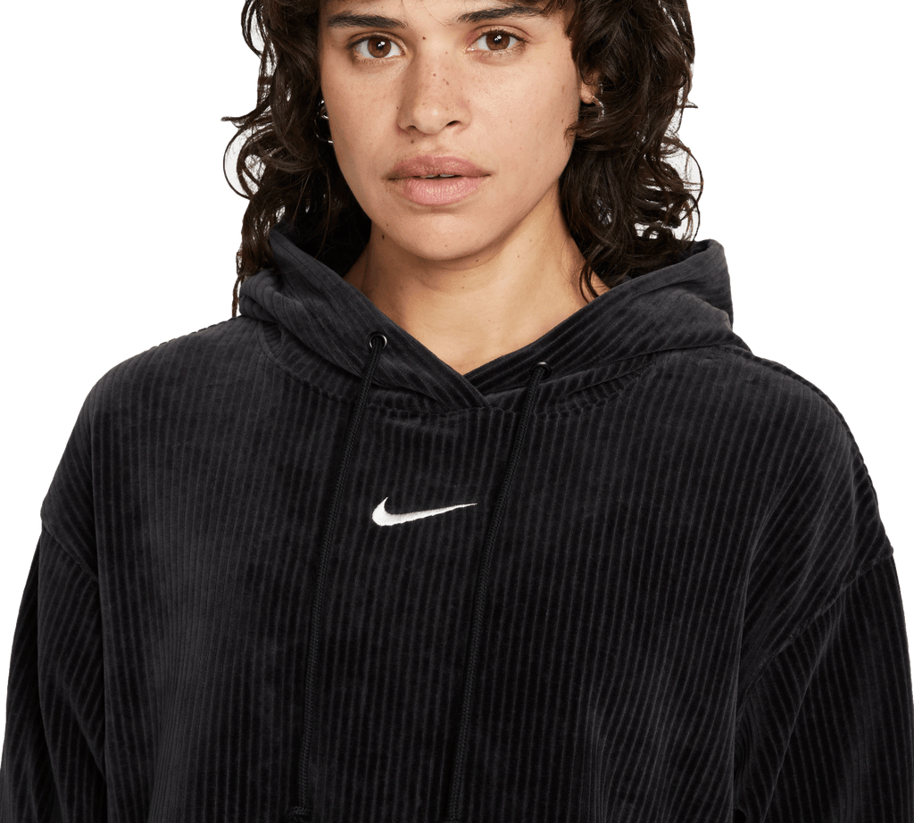W Nike Velour Cropped Pullover Hood