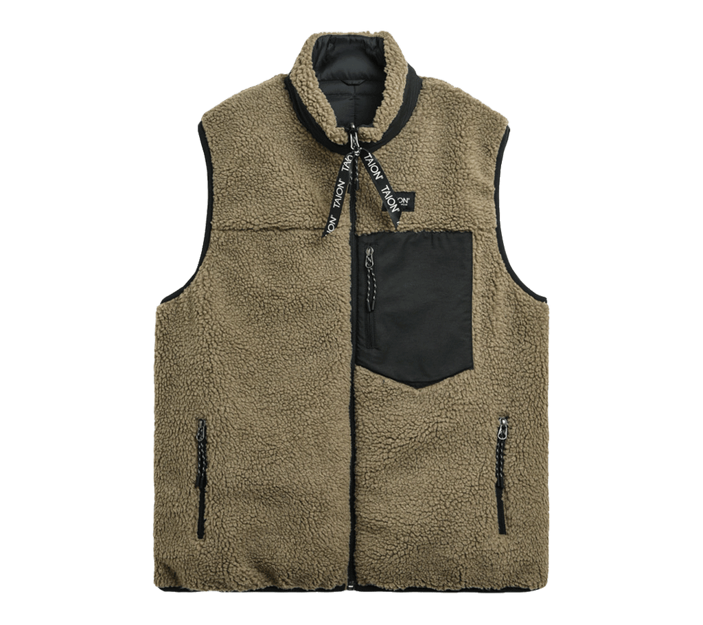 Taion Mountain Reversible Down x Boa Hi Neck Down Vest