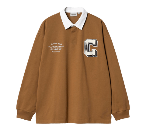 Carhartt WIP L/S Brown Ducks Rugby Shirt