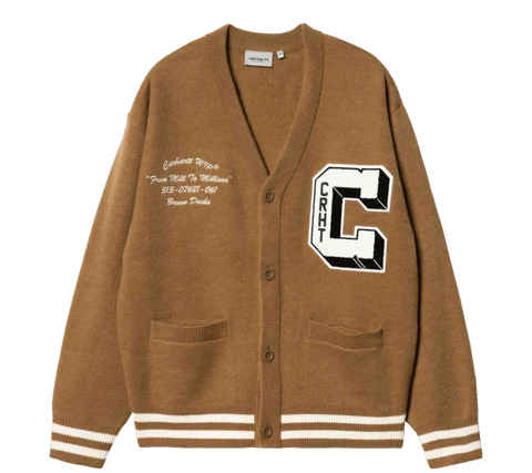 Carhartt WIP Brown Ducks Cardigan