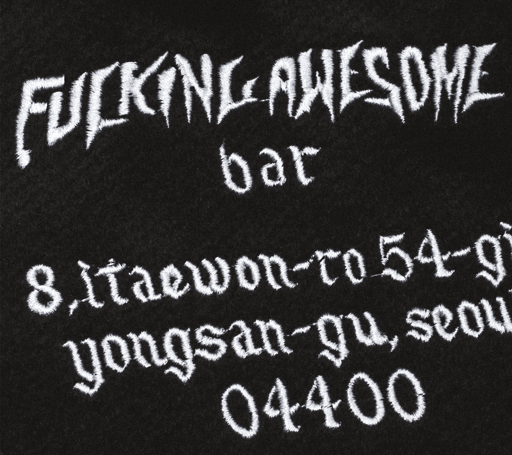 Fucking Awesome Korea Bar Varsity Jacket