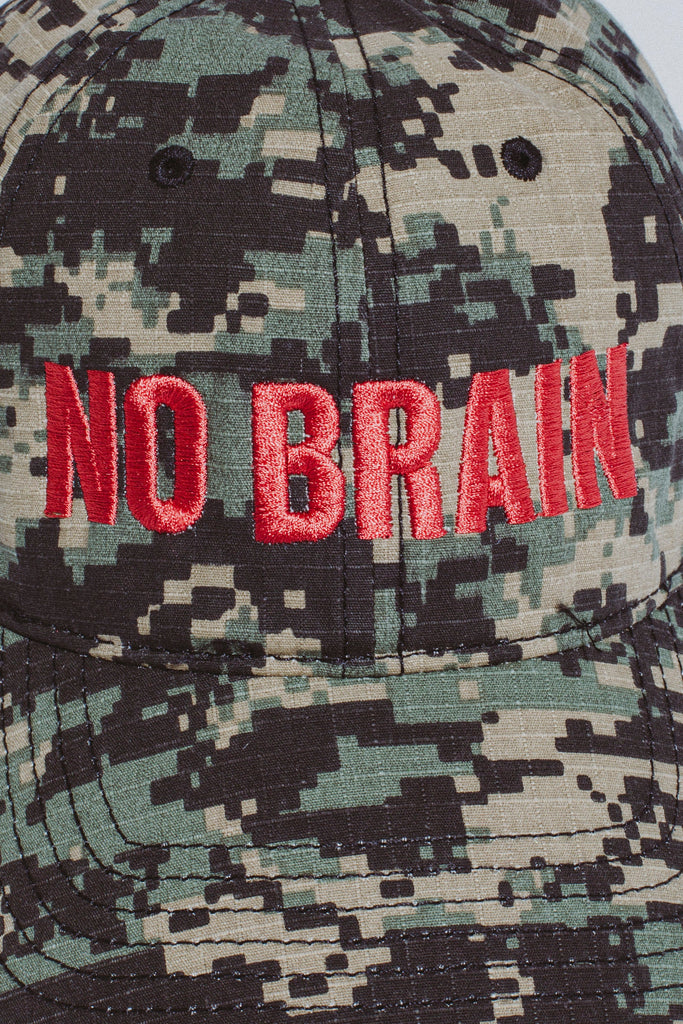 Fucking Awesome "No Brain" Embroidered 6 Panel Hat