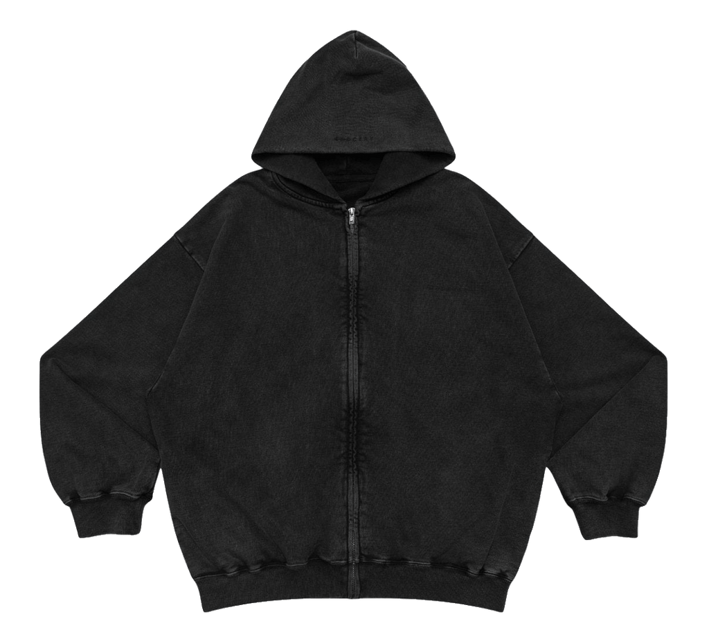 Grocery Basic Washed Zip Up Hood