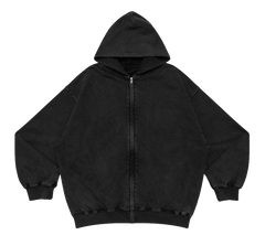 Grocery Basic Washed Zip Up Hood