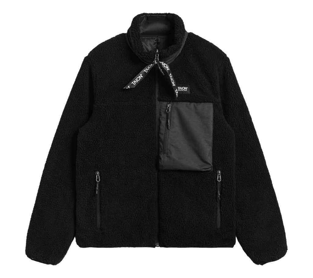 Taion Mountain Reversible Hi Neck "Down×Light Boa" Jacket