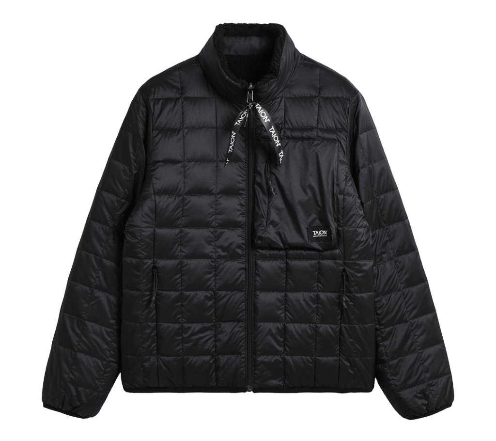 Taion Mountain Reversible Hi Neck "Down×Light Boa" Jacket