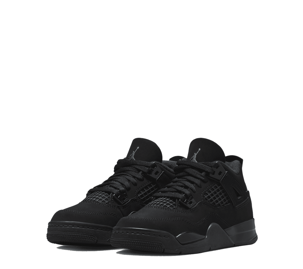 Air Jordan 4 Retro PS "Black Cat" [Pre-School]