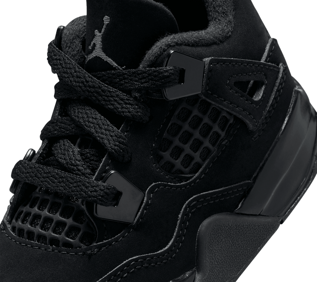 Air Jordan 4 Retro TD "Black Cat" [Toddlers]