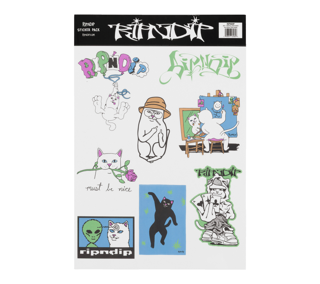 RIPNDIP "Ace" Sticker Sheet