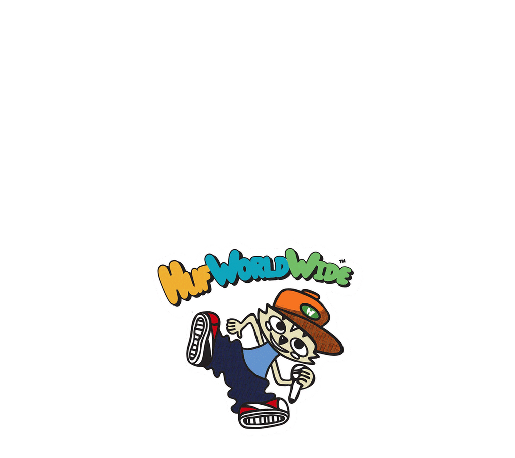 HUF "Chop Kick Block" Sticker