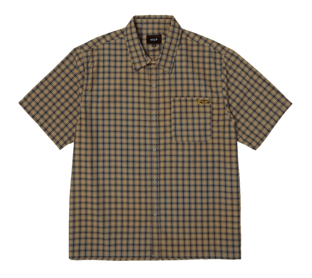 HUF Stretch Micro Plaid S/S Shirt
