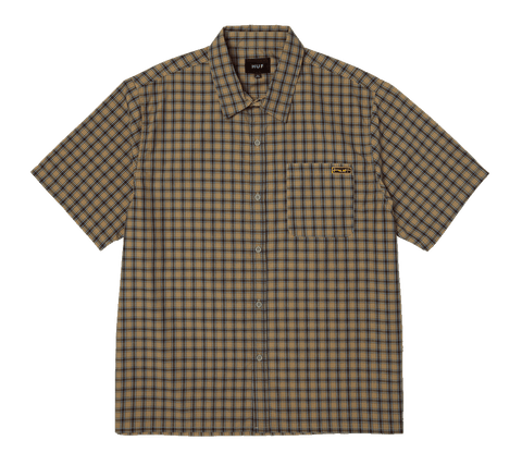 HUF Stretch Micro Plaid S/S Shirt