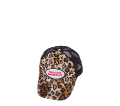Fucking Awesome Patch Logo Leopard Trucker Hat
