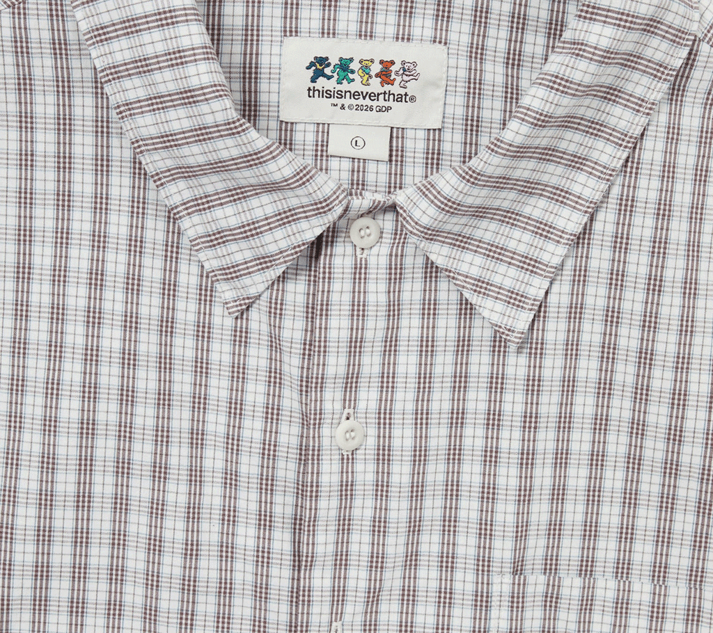 Grateful Dead x thisisneverthat® Lightning Bear Check Shirt