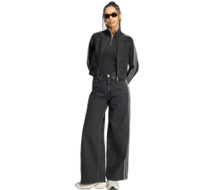 W Adidas High Rise Wide Leg Denim Pant