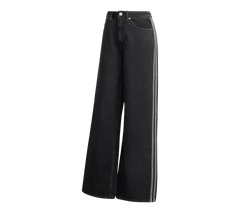 W Adidas High Rise Wide Leg Denim Pant