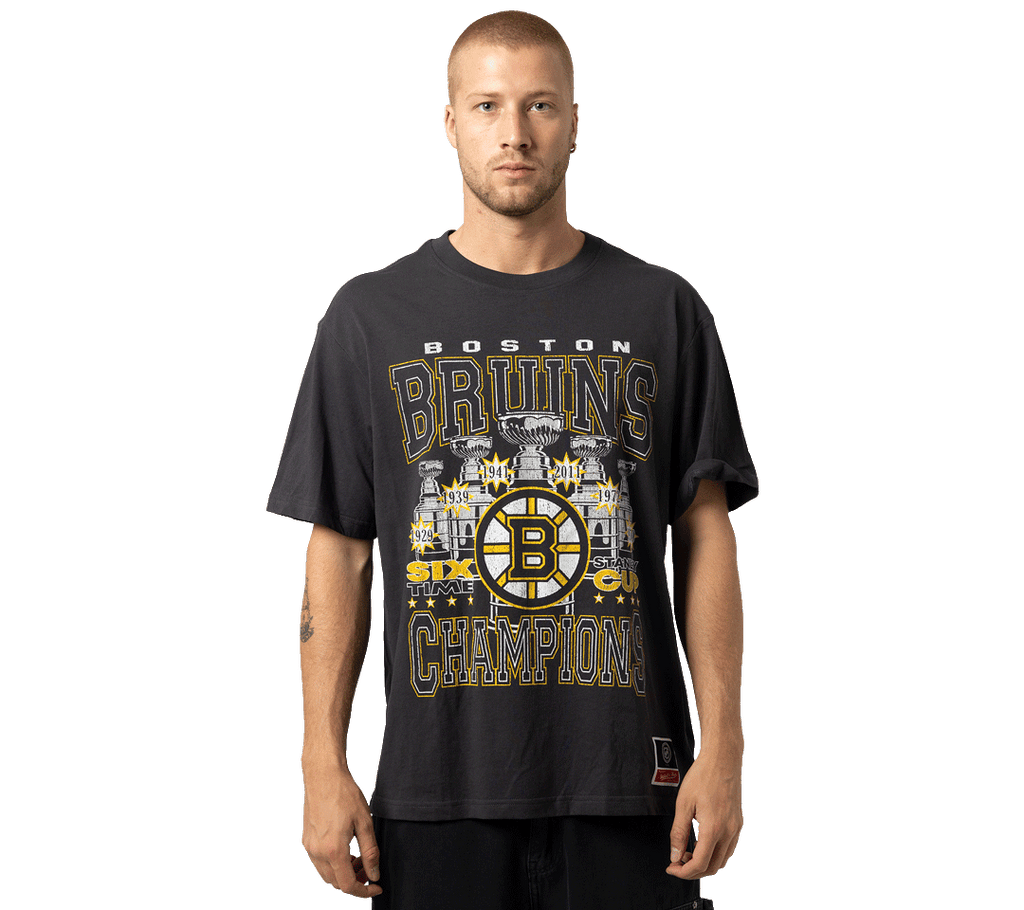 Mitchell & Ness "6X Stanley Cup Champs" T-Shirt | Boston Bruins