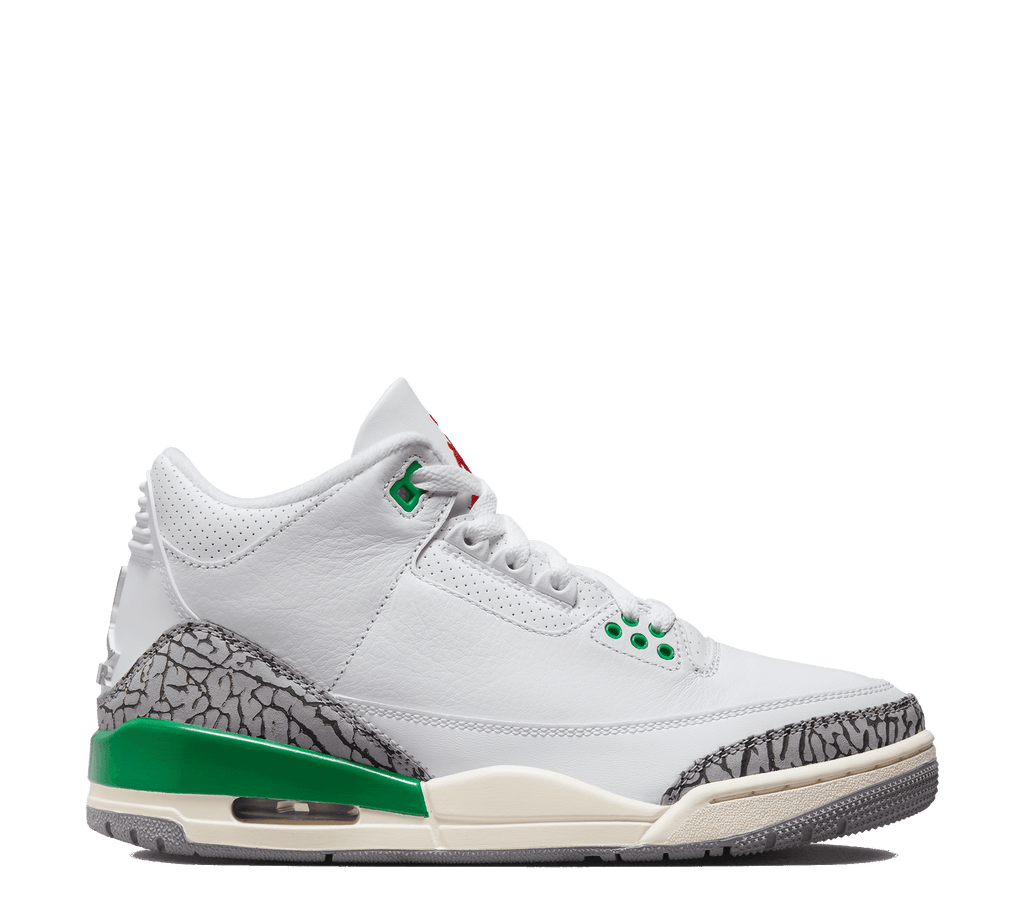 White and sale green jordan 3