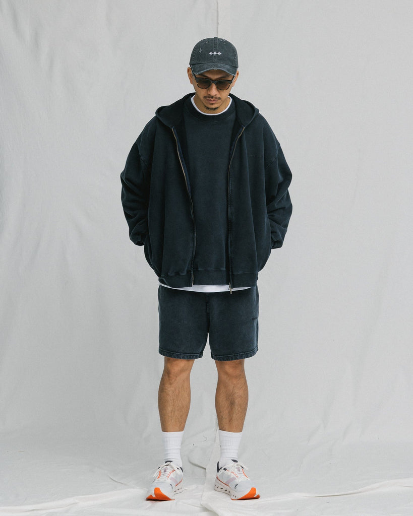 Grocery Basic Washed Zip Up Hood