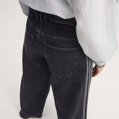 W Adidas High Rise Wide Leg Denim Pant