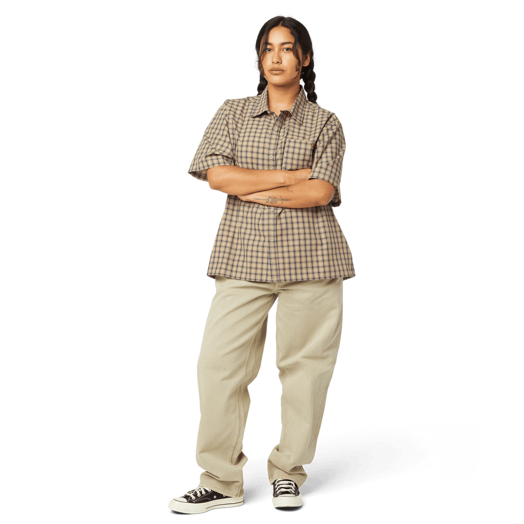 HUF Stretch Micro Plaid S/S Shirt