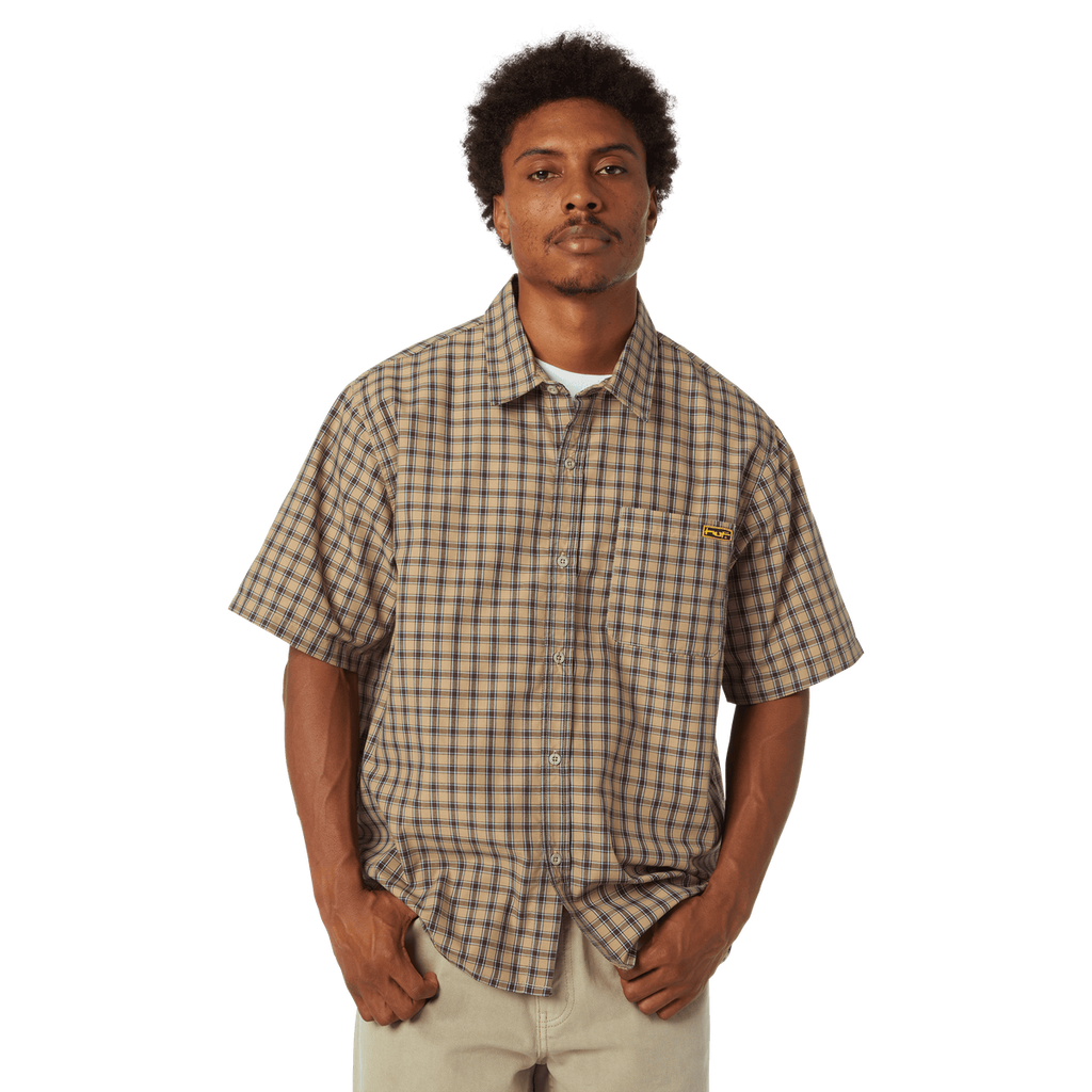 HUF Stretch Micro Plaid S/S Shirt