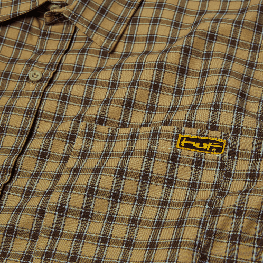 HUF Stretch Micro Plaid S/S Shirt