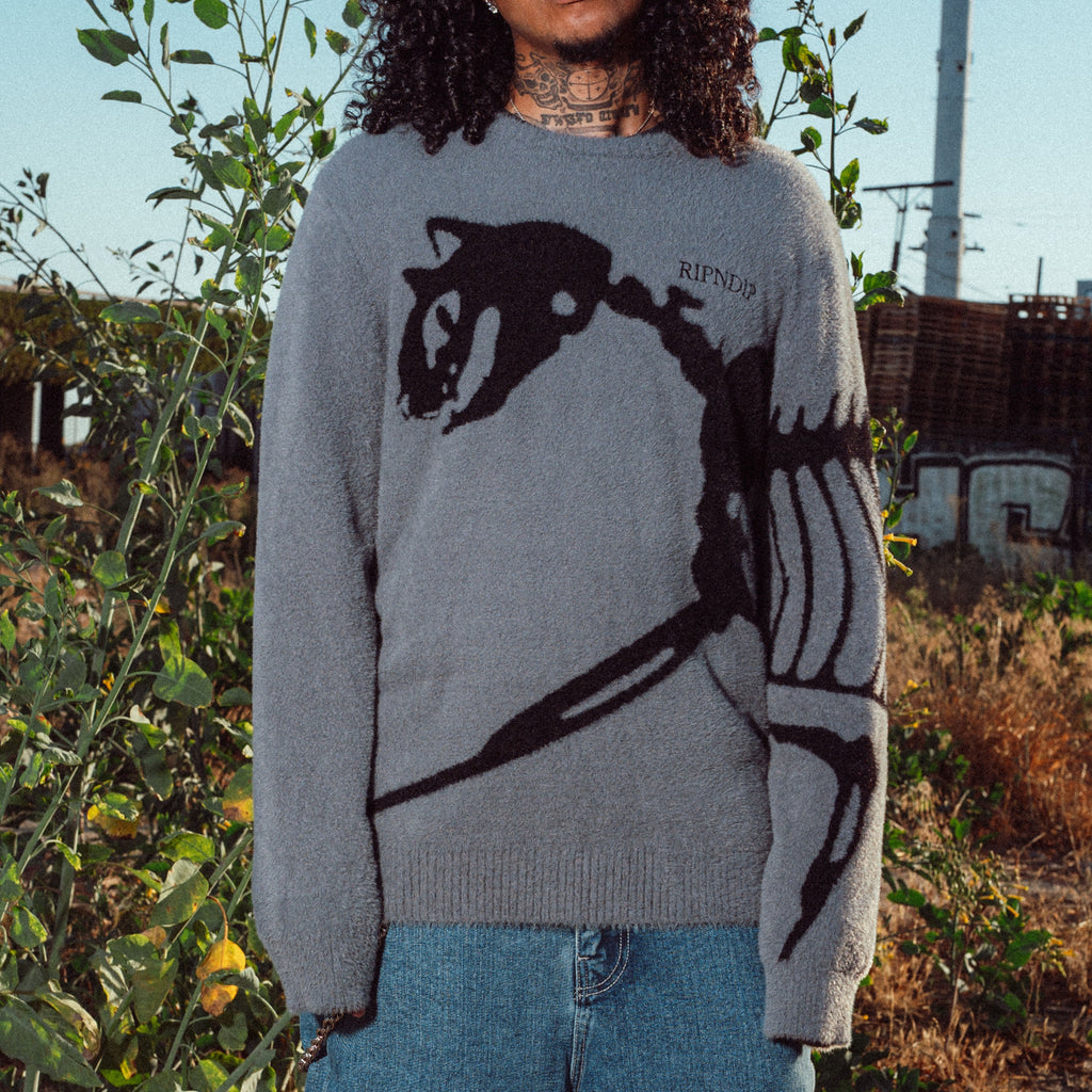 RIPNDIP "Fossil" Mohair Knit Sweater