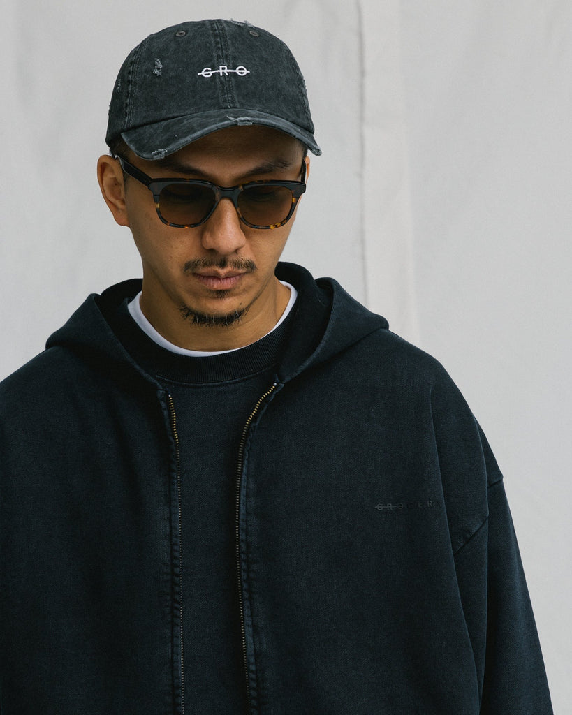 Grocery Basic Washed Zip Up Hood