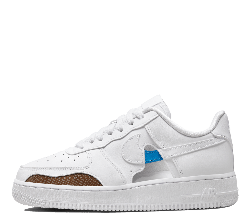 Air force 1 top see through white