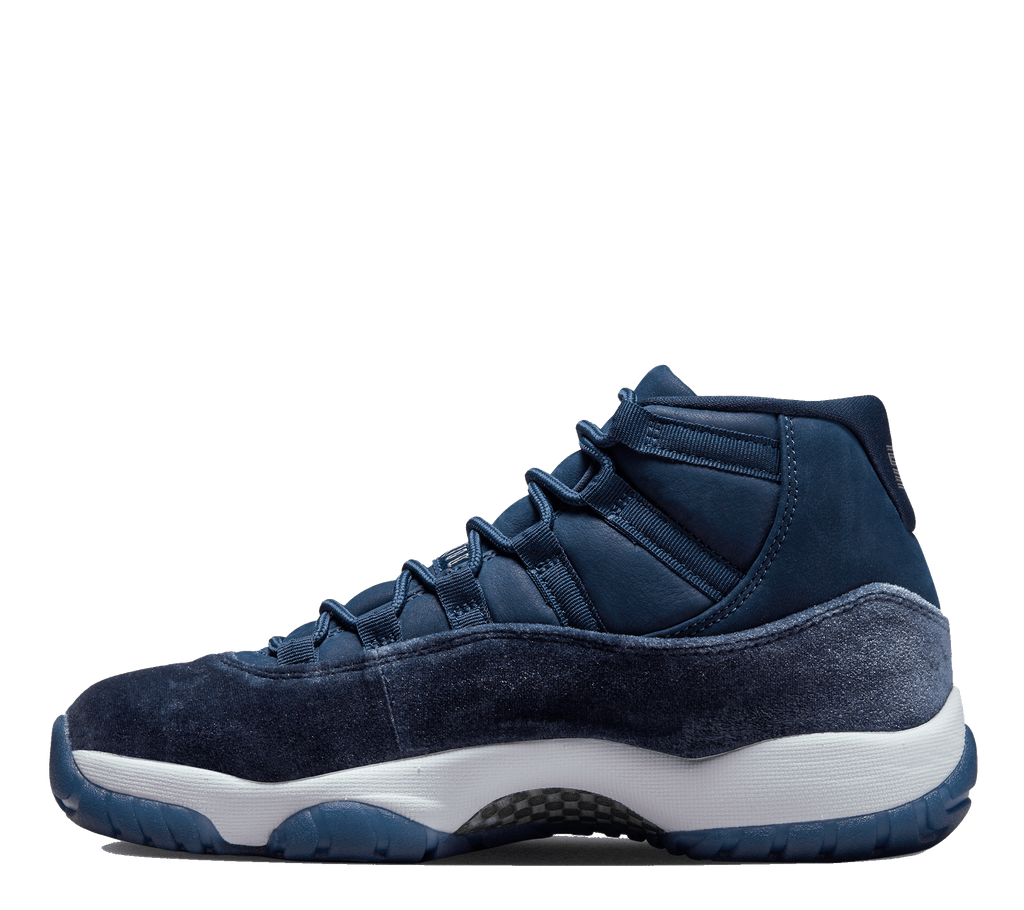 Jordan 11 best sale low blue suede