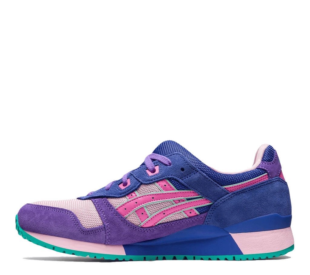 Asics gel lyte iii white pink online purple