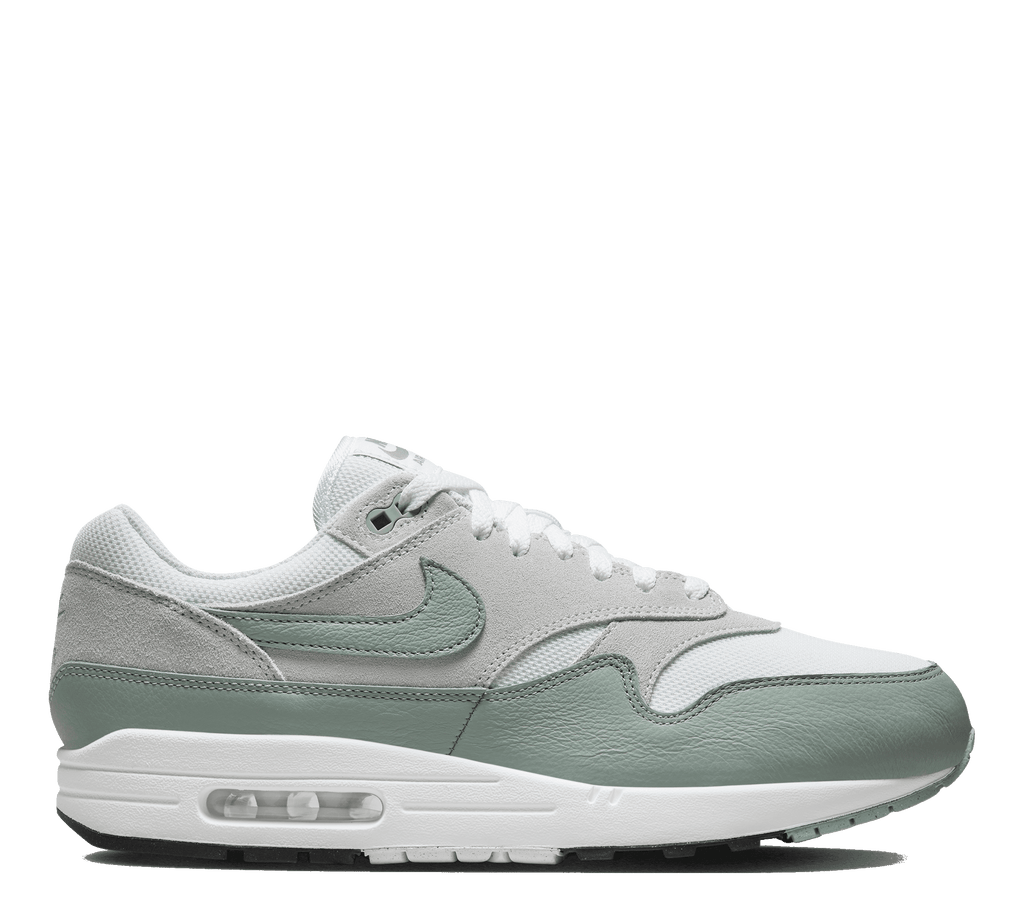 Gray and 2025 green air max