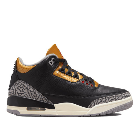 W Air Jordan 3 Retro "Black/Gold"