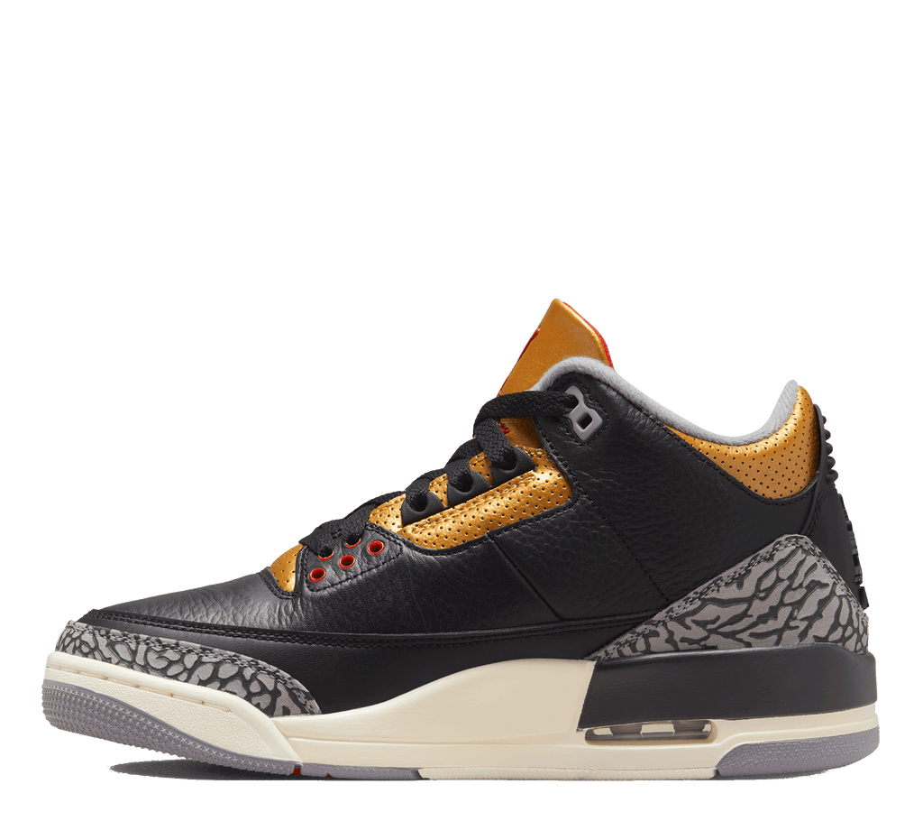 The new black and top gold jordans